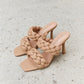 Forever Link Double Braided Strap Mule Heels