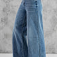 Vintage Wash Wide Leg Jeans