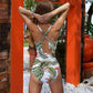 Crisscross Detail One-Piece Swimsuit