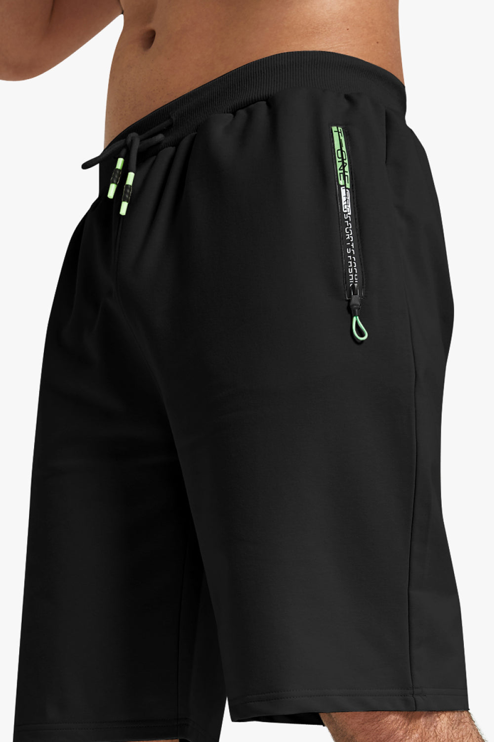 Contrast Drawstring Waist Shorts