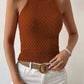Round Neck Sleeveless Knit Top
