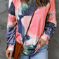 Tie-Dye Drop Shoulder Round Neck Top