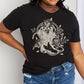 Simply Love Full Size Cowboy Boots Flower Graphic Cotton Tee