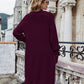 Open Front Pocket Duster Cardigan