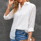 Curved Hem Button-Up Long Sleeve Shirt