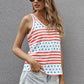 Stars and Stripes Round Neck Tank