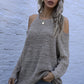 Cold Shoulder Long Sleeve Sweater
