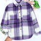 Plaid Brushed Button-Up Shacket