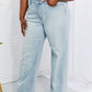 Judy Blue Full Size Cameron High Waist Destroyed Hem Straight Jeans