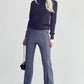 Jade By Jane Full Size Center Seam Straight Leg Pants in Denim