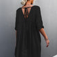 Tie Back Pocket Mini Dress