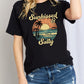 Simply Love Full Size SUNKISSED & SALTY Graphic Cotton T-Shirt