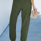 Wide Waistband Pocketed Joggers