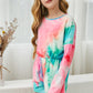 Girls Tie-Dye Round Neck Romper