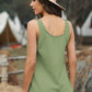 Button Textured Cotton Tank Top