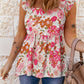 Floral Square Neck Babydoll Top