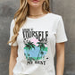 Simply Love Full Size SHOW YOURSELF DOING MY BEST Graphic Cotton Tee