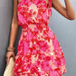 Floral Smocked Waist Tied One-Shoulder Dress