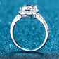 1 Carat Rectangle Moissanite Ring