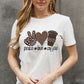 Simply Love Full Size PEACE  LOVE  COFFEE Graphic Cotton Tee