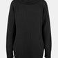 Turtleneck Raglan Sleeve Rib-Knit Dress with Pockets