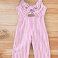 Kids Striped Cutout Sleeveless Jumpsuit