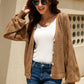 Openwork Raglan Sleeve Cardigan