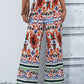 Printed High-Rise Wide Leg Pants