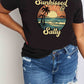 Simply Love Full Size SUNKISSED & SALTY Graphic Cotton T-Shirt