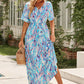 Multicolored V-Neck Maxi Dress