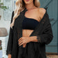 Crochet Lace Three-Quarter Sleeve Blouse
