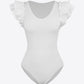 Ruffled Plunge Bodysuit