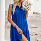 Button Down Collared Sleeveless Dress