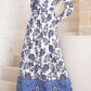Bohemian Long Sleeve Maxi Dress with Pockets