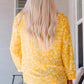 Printed Tie-Neck Long Sleeve Blouse