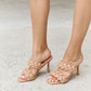 Forever Link Double Braided Strap Mule Heels