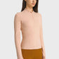 Half Zip Thumbhole Sleeve Sports Top