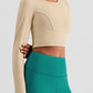 Cross The Finish Line Cropped Sports Top