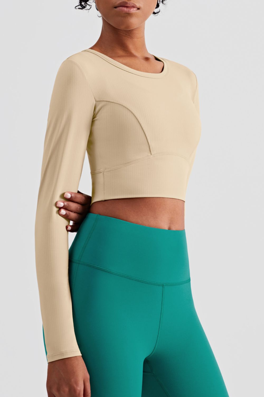 Cross The Finish Line Cropped Sports Top