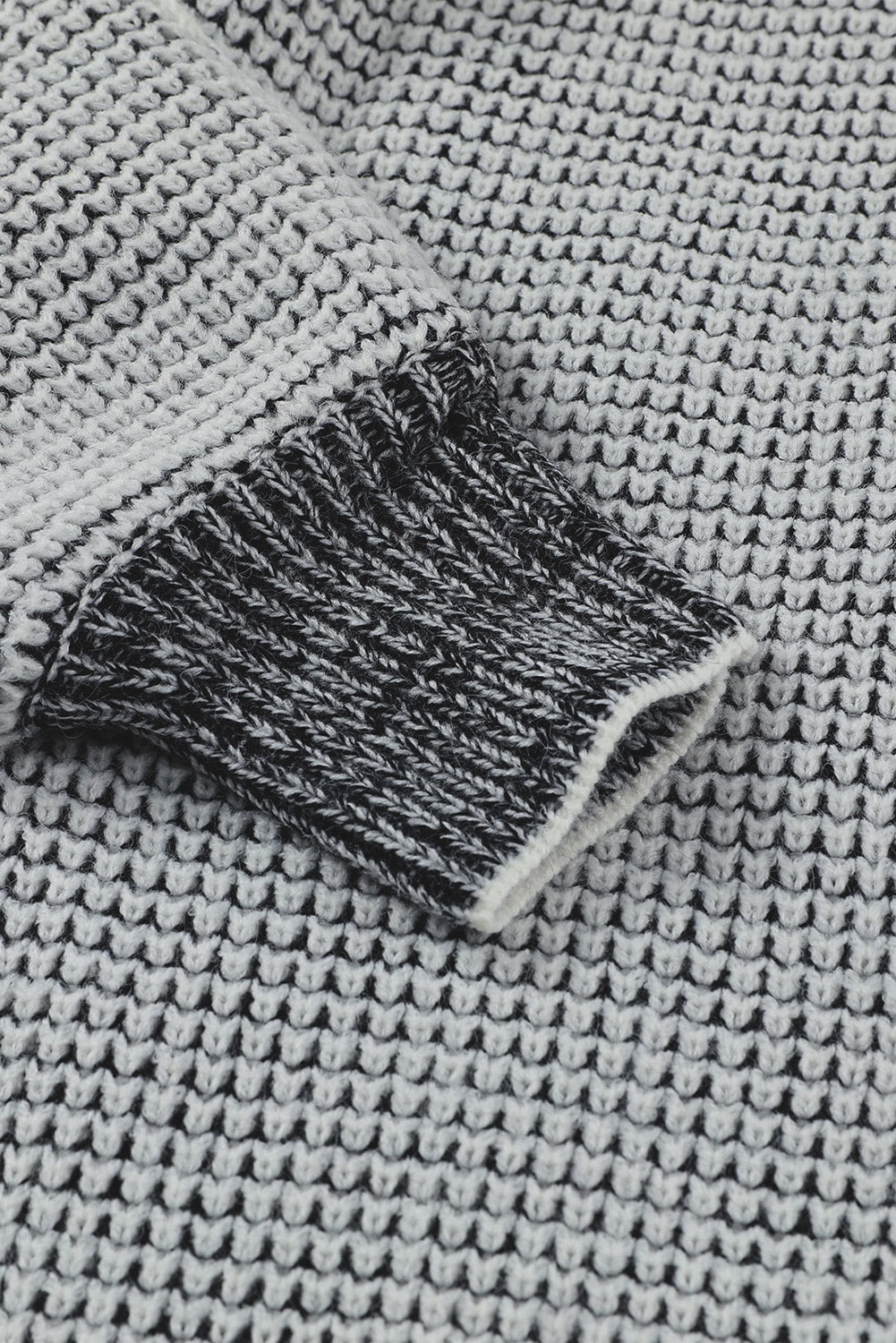 Heathered Fleece Lined Open Front Cardigan