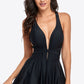 Crisscross Tie-Back Plunge Swim Dress