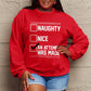 Simply Love Full Size Letter Graphic Long Sleeve Sweatshirt