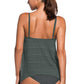 Full Size Spaghetti Strap Scoop Neck Tankini Set