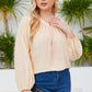Tied Balloon Sleeve Blouse