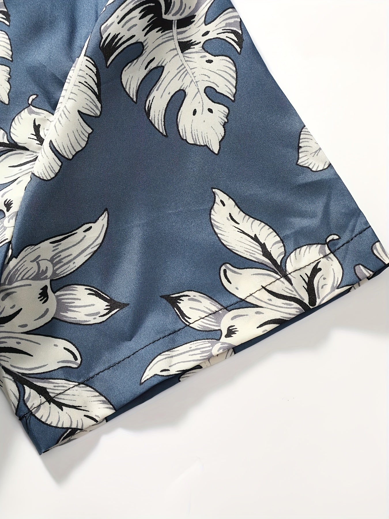 Floral Button Front Short Sleeve Shirt