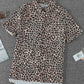 Printed Short Sleeve Button Down Shirt
