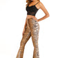Tiger Print Flare Leg Pants
