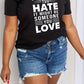 Simply Love Full Size Slogan Graphic Cotton Tee