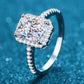 1 Carat Rectangle Moissanite Ring