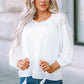 Swiss Dot Tassel Tie Blouse